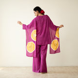 Champakali Statement Modal Palazzo Set - Very Berry