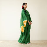 Champakali Statement Modal Palazzo Set - Forest Green