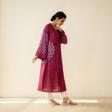 Kritika Statement Modal Kurta - Berry Red