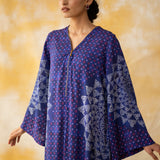 Kritika Statement Modal Kurta - Ink Blue