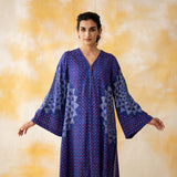 Kritika Statement Modal Kurta - Ink Blue