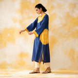 Pitaara Hand Embroidered Modal Kurta - Royal Blue