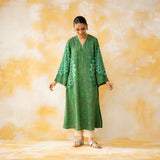 Kritika Statement Modal Kurta - Kaccha Green