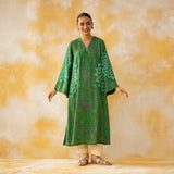 Kritika Statement Modal Kurta - Kaccha Green