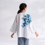 Petals on Cloud Cotton Shirt - Blue