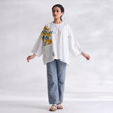 Petals on Cloud Cotton Shirt - Yellow