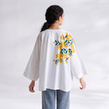 Petals on Cloud Cotton Shirt - Yellow