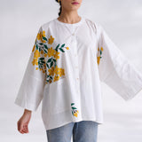 Petals on Cloud Cotton Shirt - Yellow