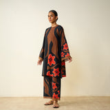 June Slub Cotton Coord Set - Black