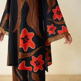 June Slub Cotton Coord Set - Black