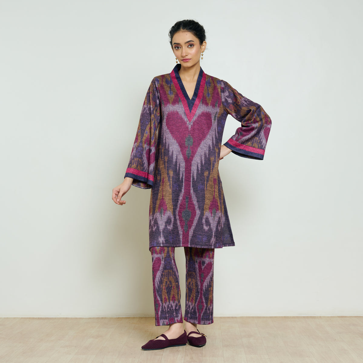 Wild Heart Woollen Kurta - Multicolour