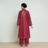 Gulmohar Woollen Kurta - Brick Red