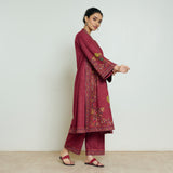 Gulmohar Woollen Kurta - Brick Red