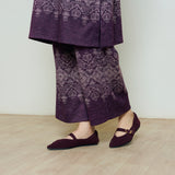 Snowflower Woollen Coord Set - Cherry Lacquer