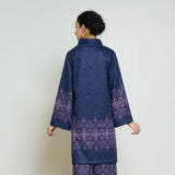 Snowflower Woollen Kurta - Violet