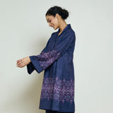 Snowflower Woollen Kurta - Violet