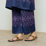 Snowflower Woollen Coord Set - Violet