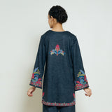 Kashmira Woollen Kurta - Charcoal
