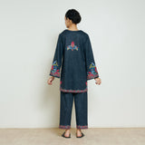 Kashmira Woollen Coord Set - Charcoal