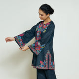 Kashmira Woollen Kurta - Charcoal