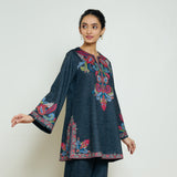 Kashmira Woollen Kurta - Charcoal