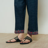 Kashmira Woollen Coord Set - Charcoal