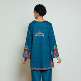 Kashmira Woollen Kurta - Transformative Teal