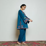 Kashmira Woollen Coord Set - Transformative Teal