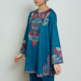 Kashmira Woollen Kurta - Transformative Teal