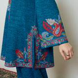 Kashmira Woollen Kurta - Transformative Teal