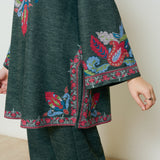 Kashmira Woollen Kurta - Forest Green