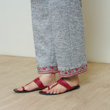 Kashmira Woollen Coord Set - Snow Grey