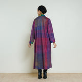 Bold Patch Woollen Overcoat - Multicolour