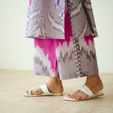 Viola Hand Embroidered Slub Cotton Kurta Set - Grey