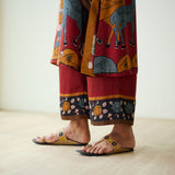 Chitra Modal Satin Kurta Set - Rust