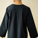 Ikatra Pure Slub Cotton Kurta Set - Black