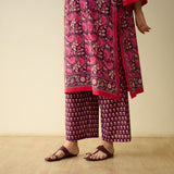 Meera Mulmul Cotton Kurta Set - Purple