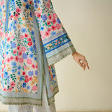 Petals Daydream Fine Slub Cotton Farsi Set - Ivory