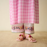 Countryside Seersucker Cotton Kurta Set - Baby Pink