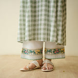 Countryside Seersucker Cotton Kurta Set - Pista Green