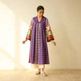 Sangria Fine Slub Cotton Kurta - Purple