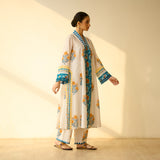 Bagh Bahaar Mulmul Cotton Kurta Set - Golden Yellow