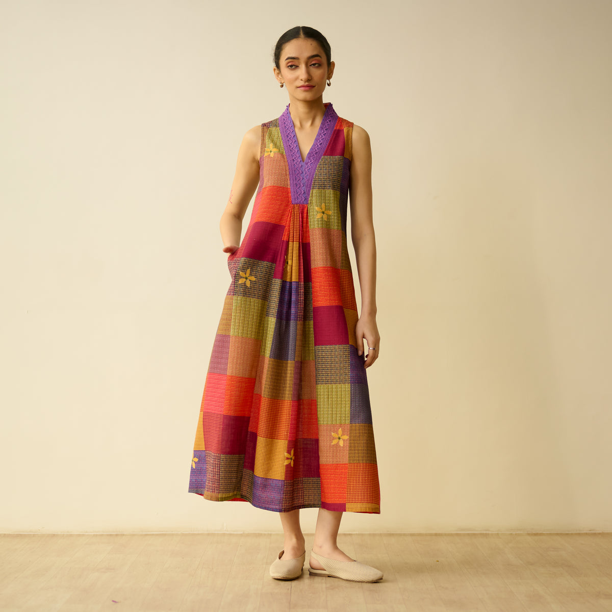 Aurora Loom Fine Slub Cotton Dress - Many Hues