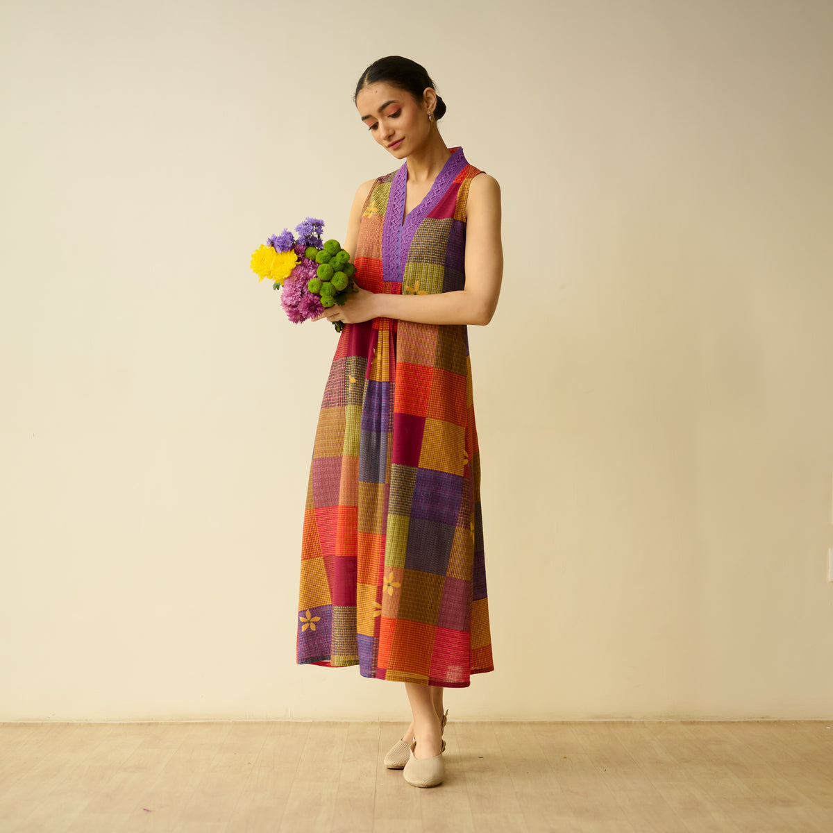 Aurora Loom Fine Slub Cotton Dress - Many Hues