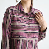 Mauve Sanganeri Printed Cotton Kurta Dress