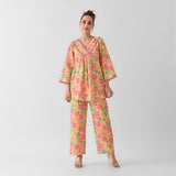 Mango Yellow Blooming Cotton Co-ord Set