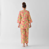 Mango Yellow Blooming Cotton Co-ord Set