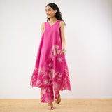 Rosa A-line Cotton Co-ord Set - Pink