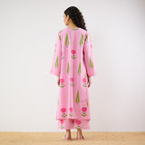 Begum's Bagh Printed Co-ord Set - Baby Pink
