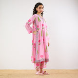 Begum's Bagh Printed Co-ord Set - Baby Pink